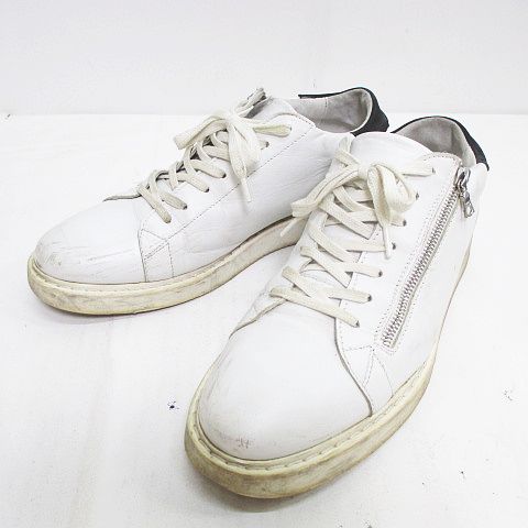 ソフ Soph Soph ローカットスニーカー ジップ 42 ホワイト 白 レザー 革 ポルトガル製 メンズ 077 ベクトルパーク