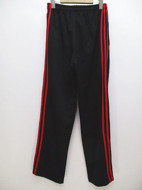 アディダス adidas ロング丈 ジャージ パンツ 3本ライン 黒 ブラック