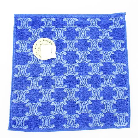 未使用品 セリーヌ Celine ポロラルフローレン セット マカダム柄 ミニタオル ハンカチ ウォッシュタオル ブルー系 ブラック 黒系 メンズ レディース 077 ベクトルパーク