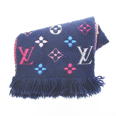 ルイヴィトン LOUIS VUITTON M70899 エシャルプ・ロゴマニア マフラー  