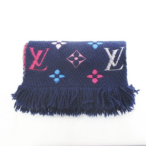 ルイヴィトン LOUIS VUITTON M70899 エシャルプ・ロゴマニア マフラー  