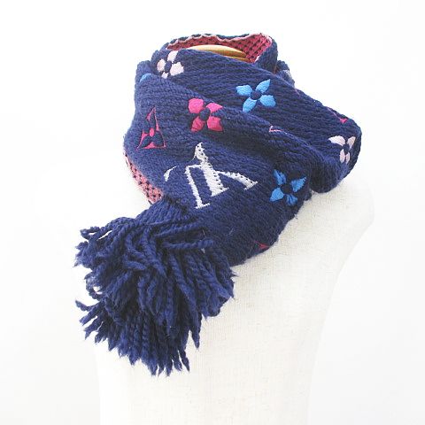 ルイヴィトン LOUIS VUITTON M70899 エシャルプ・ロゴマニア マフラー  