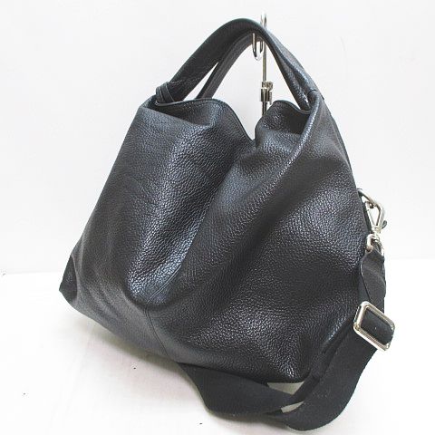 フルラ FURLA ハンド ショルダー 2WAY バッグ ブラック 黒 レザー 