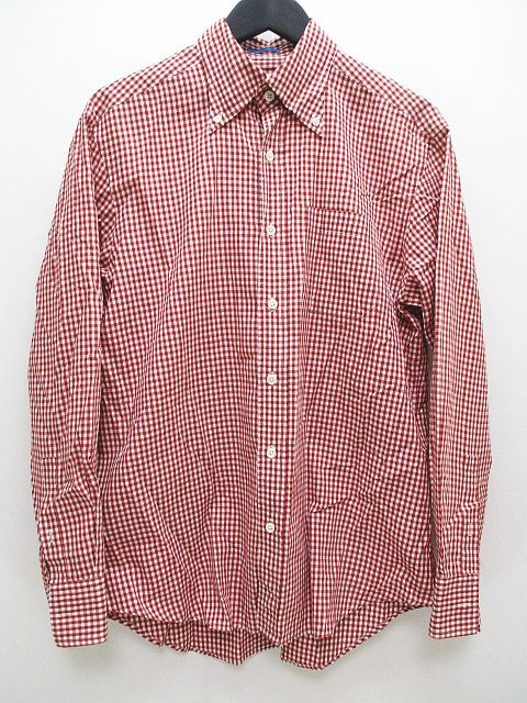 ポールスミス Paul Smith ギンガムチェック柄 長袖 シャツ L 赤系 レッド ボタンダウン 日本製 綿 コットン メンズ 077 ベクトルパーク ポールスミス Paul Smith ギンガムチェック柄 長袖 シャツ L 赤系 レッド ボタンダウン 日本製 綿 コットン メンズ 077 ベクトルパーク