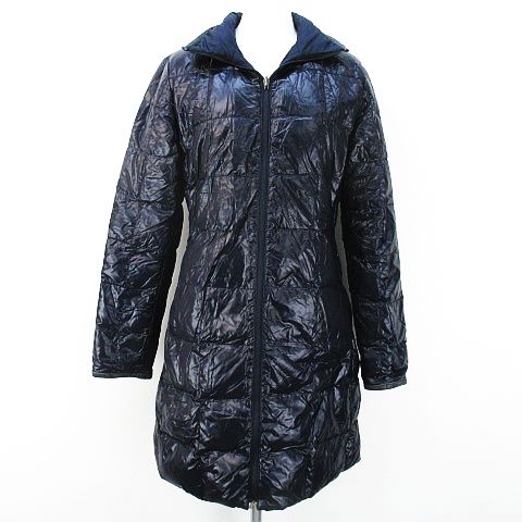 モンクレール MONCLER リバーシブル ダウンコート ロング 中綿 O