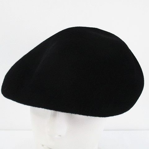 マリーメルシエ Marie Mercie ミリタリーベレー帽 ラビットフェルト 帽子 ブラック 黒系 フランス製 レディース 077 ベクトルパーク