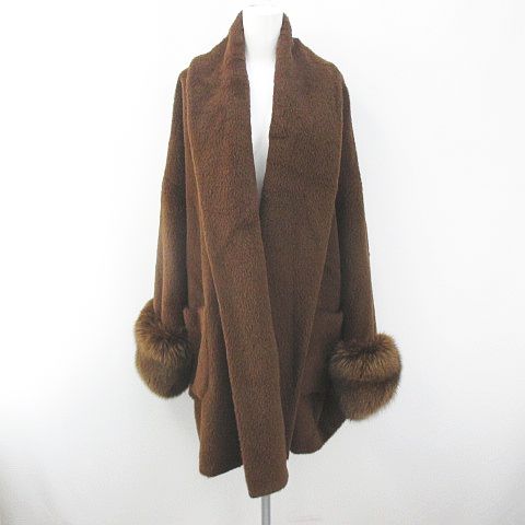 GUCCIウールファー襟ロングコート