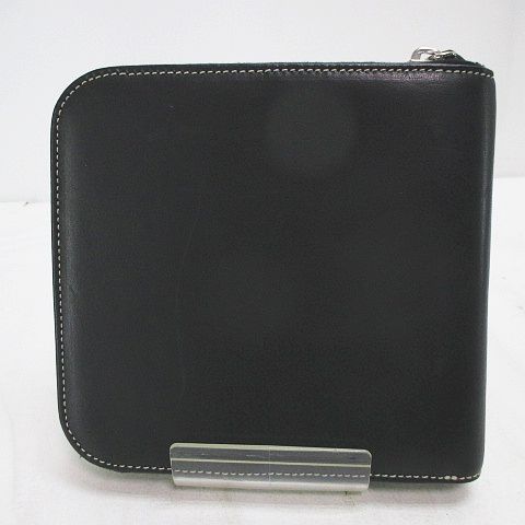コーチ COACH DVD CD ケース ブラック 黒 レザー メンズ レディース 