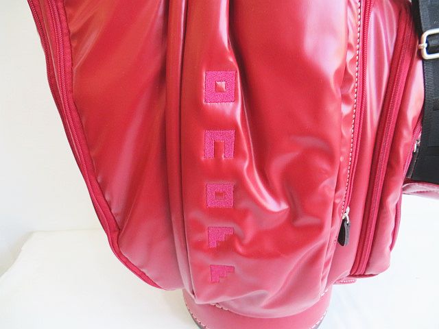 未使用品 オノフ ONOFF キャディバッグ 2013 レッド ゴルフバッグ