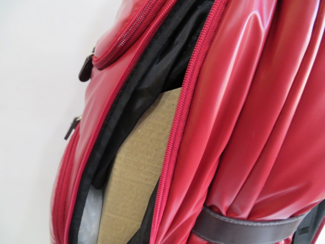未使用品 オノフ ONOFF キャディバッグ 2013 レッド ゴルフバッグ