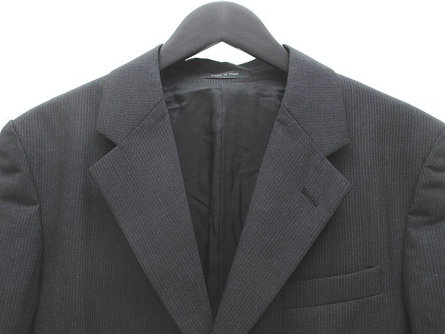 エンポリオアルマーニ 黒タグ2つ釦ストライプ柄セットアップ/パンツスーツ