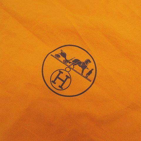 エルメス HERMES バッグ 保存袋 巾着 オレンジ メンズ