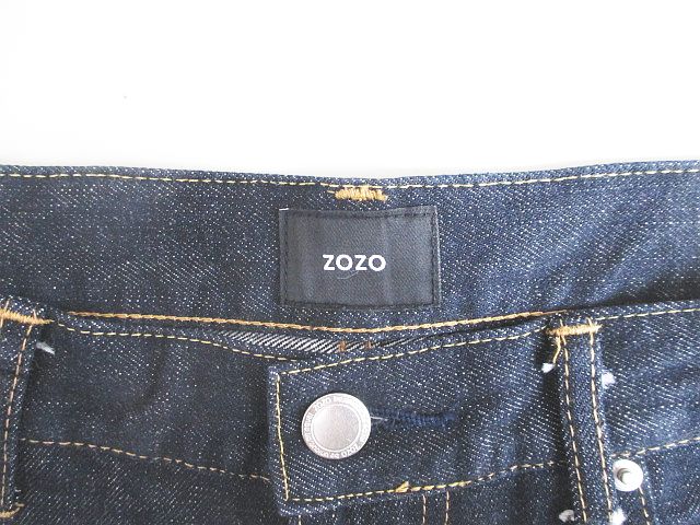 ゾゾ Zozo ロング丈 デニムパンツ ジーンズ 青系 インディゴ 無地 ジップフライ メンズ 077 ベクトルパーク