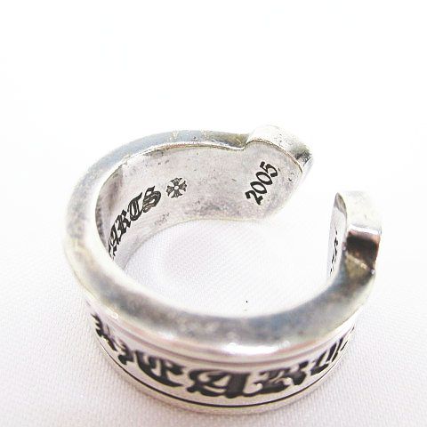 クロムハーツ CHROME HEARTS 925 SILVER スクロールラベル 2005 リング 