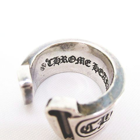 クロムハーツ CHROME HEARTS 925 SILVER スクロールラベル 2005 リング 