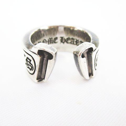 クロムハーツ CHROME HEARTS 925 SILVER スクロールラベル 2005 リング 