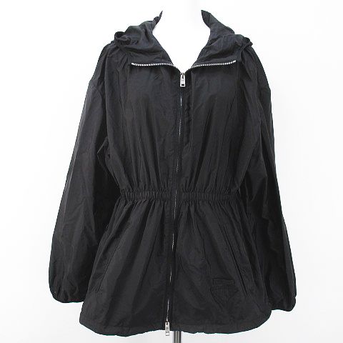 プラダ PRADA ジャケット フード ウィンドブレーカー 44 ブラック 黒系 