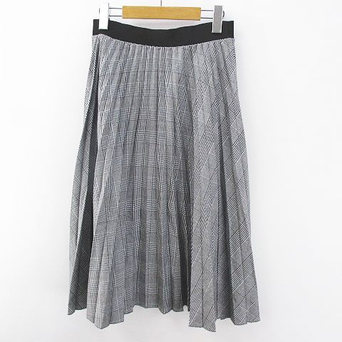 ベルシュカ Bershka グレンチェック柄 ミモレ丈 プリーツスカート M 灰系 グレー レディース 077 ベクトルパーク ベルシュカ Bershka グレンチェック柄 ミモレ丈 プリーツスカート M 灰系 グレー レディース 077 ベクトルパーク
