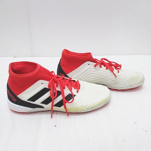 adidas Predator サッカーシューズ ホワイト/グレー/ピンク adidas Predator League Fold-Over Tongue Firm/Multi-Ground