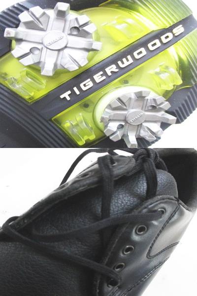 ナイキ NIKE タイガーウッズ ゴルフシューズ NIKEAIR 24.5 ブラック 黒