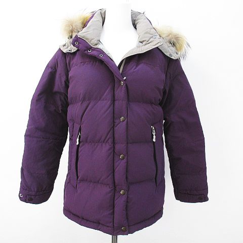エーグル Aigle ダウンジャケット 中綿 パープル 紫系 フード ラクーンファー 裏地 ジップアップ レディース 077 ベクトルパーク エーグル Aigle ダウンジャケット 中綿 パープル 紫系 フード ラクーンファー 裏地 ジップアップ レディース 077 ベクトルパーク