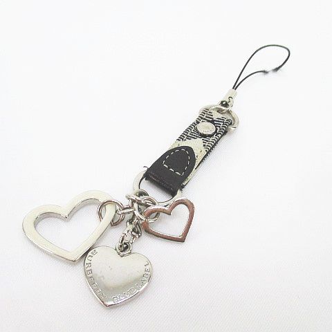 BURBERRY　バーバリー　チャーム　キーホルダー　ハート BURBERRY バーバリー チャーム ハート【未使用】｜Yahoo!フリマ