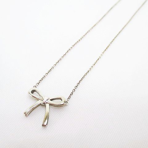 Tiffany & Co. ティファニー リボンモチーフ ネックレス 925 TIFFANY＆Co. ティファニー リボン モチーフ ネックレス 925