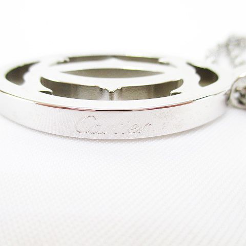 Cartier カルティエ　ネックレス　シルバー　ダブルC カルティエ Cartier ダブルC ネックレス SILVERチェーン