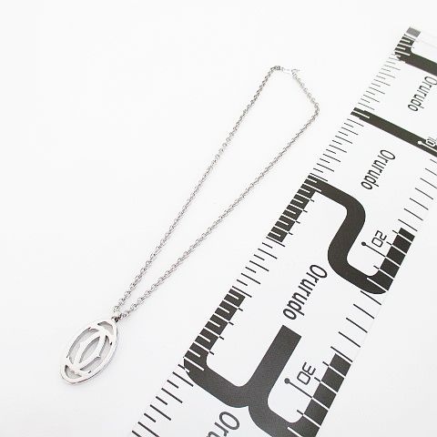 カルティエ Cartier ダブルC ネックレス SILVERチェーン