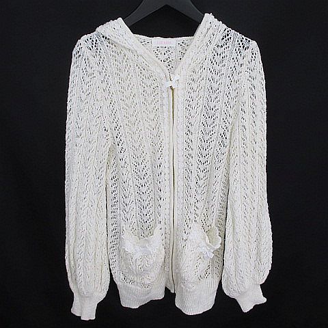 LIZLISA カーディガン トップス アウター Amazon.co.jp: 本日価格LIZLISAクロップド透かしセーラー