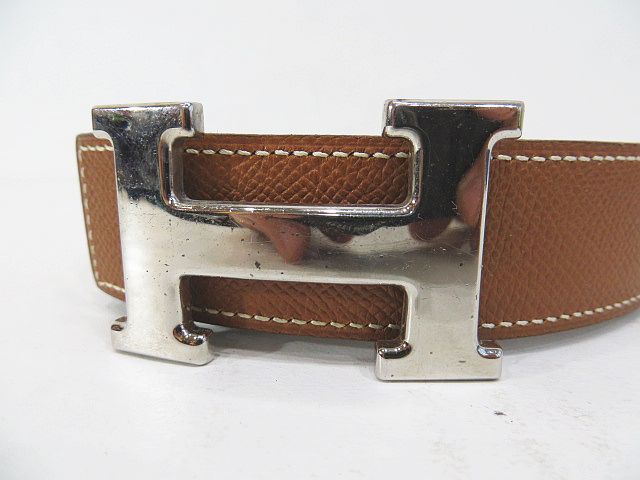 エルメス HERMES Hベルト コンスタンス レザー 替え2本付き セット 緑 