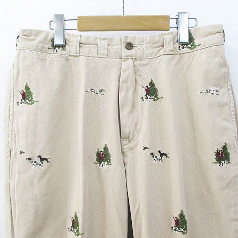ラルフローレン チノパン 刺繍柄 サイズ32×32 POLO RALPH LAUREN（ポロ・ラルフローレン） ポロ ラルフローレン 総柄