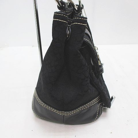 コーチ COACH ミニシグネチャー 3646 ハンドバッグ キャンバス レザー 