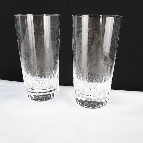 バカラ Baccarat パルメ ペアタンブラー グラス クリア系 総柄 