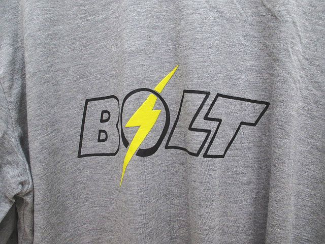 ライトニング ボルト Lightning Bolt 長袖 カットソー L 灰系 グレー ロゴ プリント クルーネック メンズ 077 ベクトルパーク