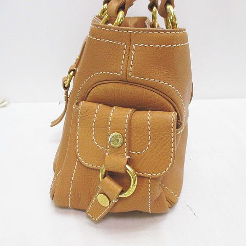 CELINE セリーヌ ゴールド ハンドバッグ レザー セリーヌ ハンドバッグ レディース ブランド CELINE レザー