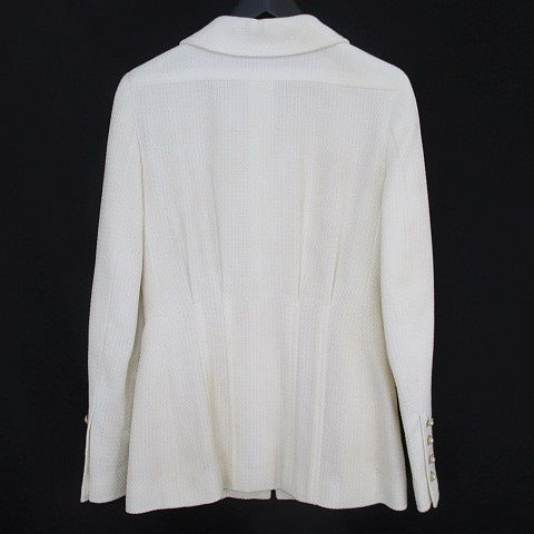 シャネル CHANEL 02P コート ハーフジップ ジャケット 38 ホワイト  