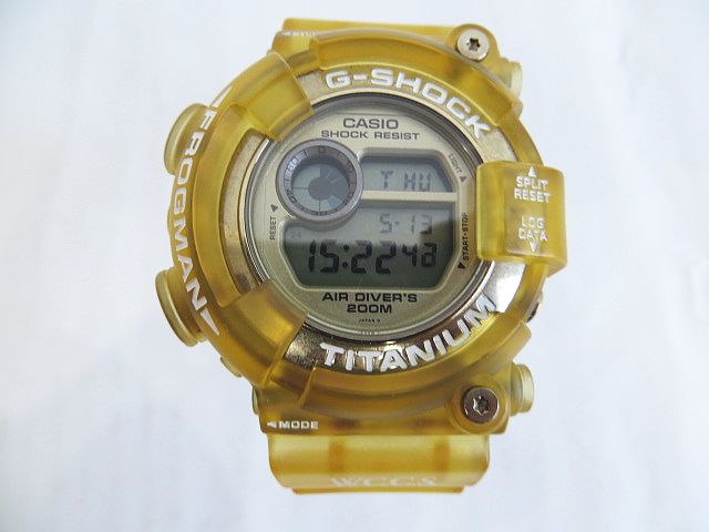 G-SHOCK FROGMAN クリアイエロー 腕時計