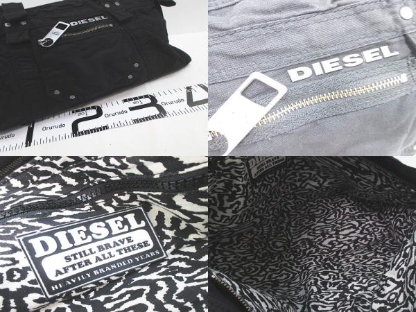 【レア】DIESELディーゼルラムレザーボストンバッグブラックスタッズ レア】DIESELディーゼルラムレザーボストンバッグブラック