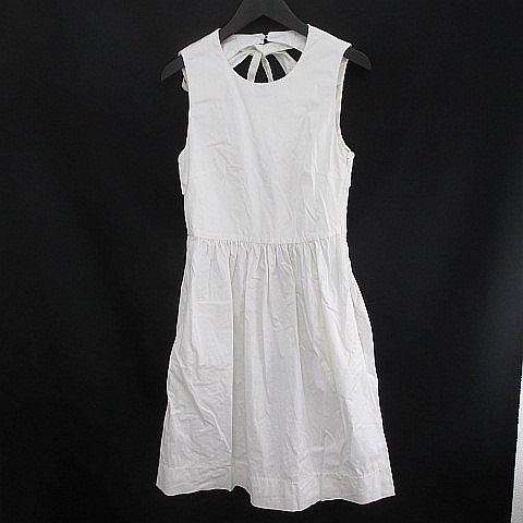 タイムセール ノースリーブ背中開きフレアワンピース ホワイト ワンピース Www Joi Salon Com