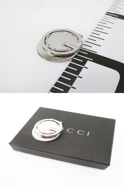 GUCCI  マネークリップ　Gロゴ　シルバー925 GUCCI グッチ マネークリップ ブランド メンズ 父の日 札ばさみ