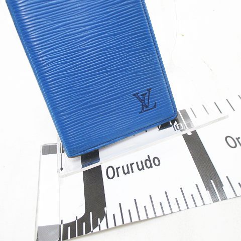 Louis Vuitton エピケース(ネイビー) ルイヴィトン LOUIS VUITTON エピ 手帳ケース ブルー メンズ