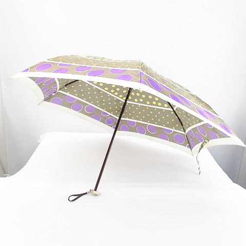 ジバンシィ GIVENCHY 折りたたみ傘 日傘 ブラウン 茶系 6骨組 手開き