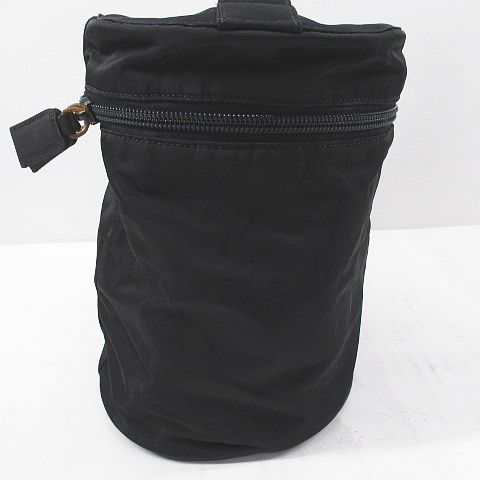 【イタリア直営店で購入】PRADA ブラックバニティバッグポーチ プラダ PRADA バニティバッグ 化粧ポーチ ブラック 黒
