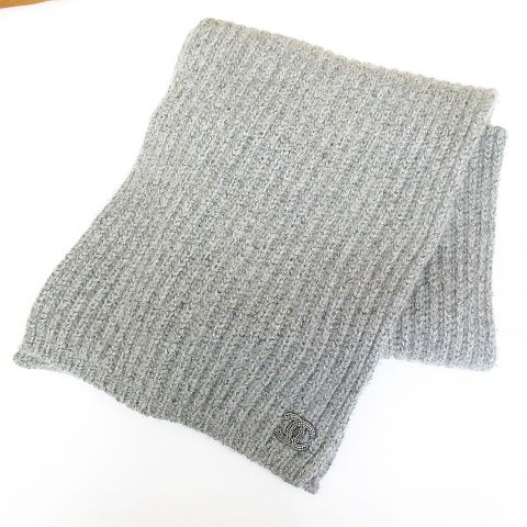 シャネル CHANEL マフラー ストール ニット カシミヤ CCマーク ココ 