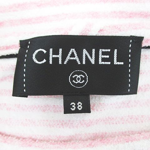 シャネル CHANEL P60455V22656 ボーダー 船 半袖 Tシャツ カットソー 