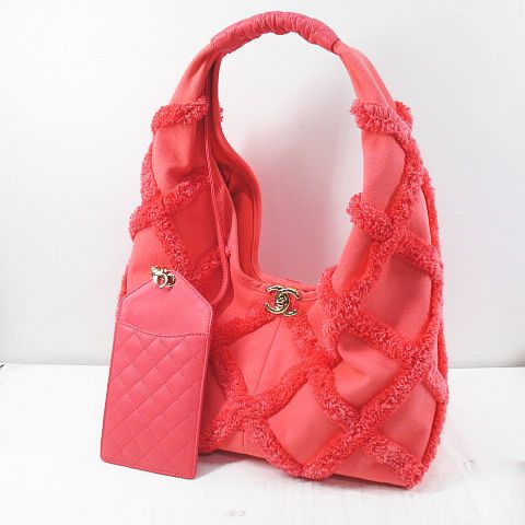 シャネル CHANEL ラージホーボー クルーズ バッグ キルティング ココ 