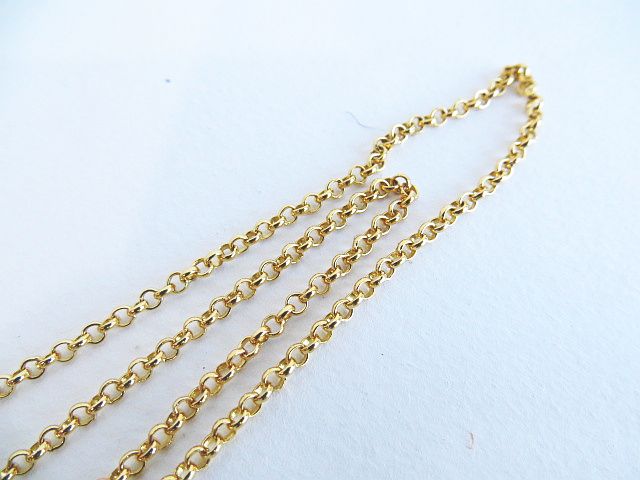 クロムハーツ CHROME HEARTS ゴールド 22K ロールチェーン