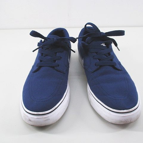 ナイキ エスビー Nike Sb Clutch 7295 412 ローカットスニーカー シューズ 24 ネイビー 紺 キャンバス地 レディース 077 ベクトルパーク
