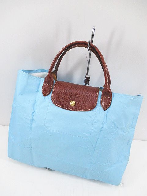 ロンシャン LONGCHAMP ル・プリアージュ トートバッグ ライトブルー 